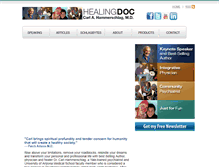 Tablet Screenshot of healingdoc.com